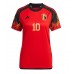Billiga Belgien Eden Hazard #10 Hemma fotbollskläder Dam VM 2022 Kortärmad